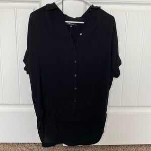 Madewell button-down short sleeve blouse.